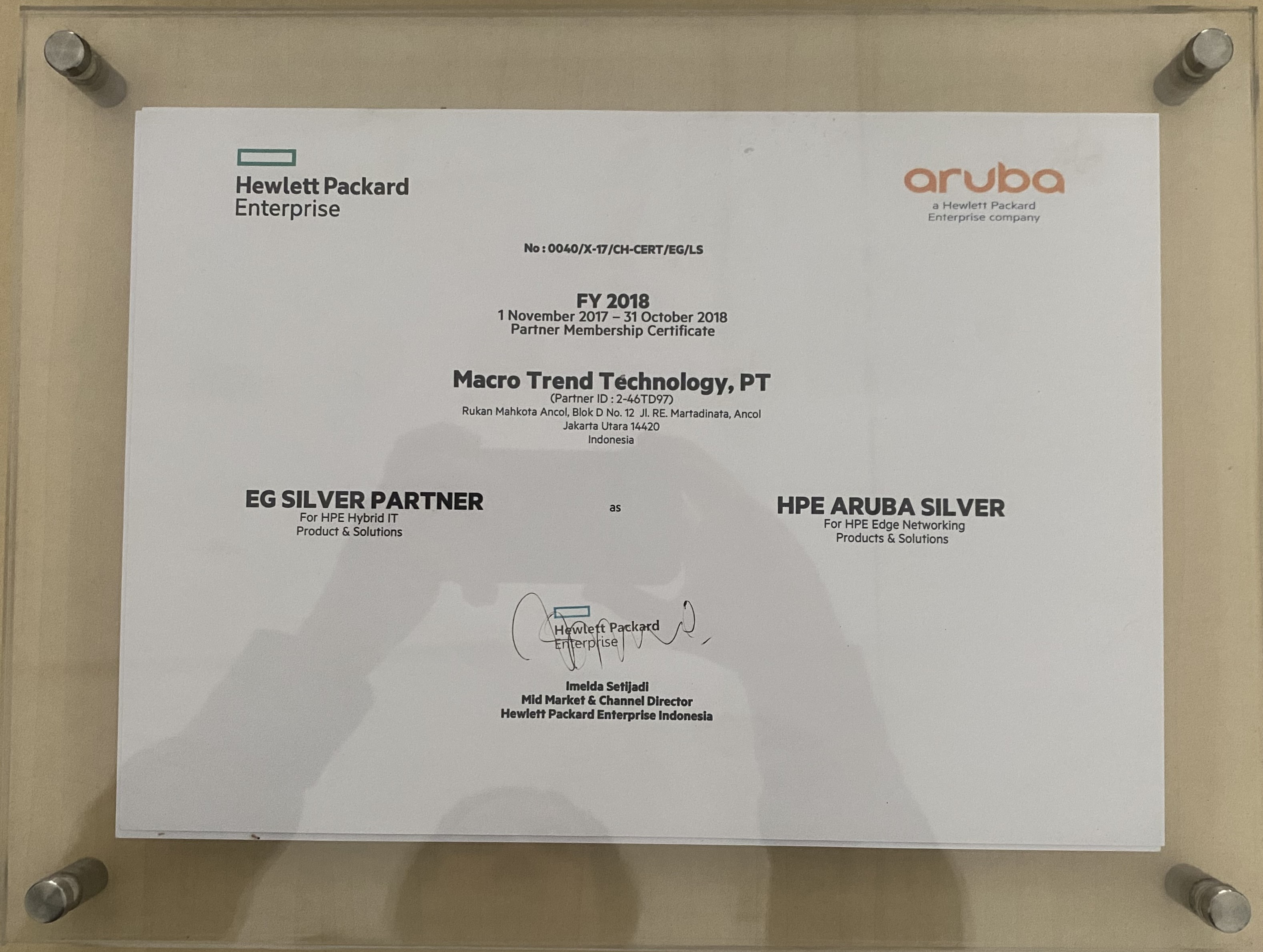 EG SILVER PARTNER - HPE ARUBA SILVER